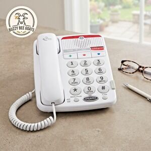 GE Big Button Amplified Corded Telephone Landline Phone Model 29568GE1 Senior